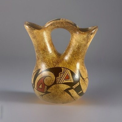 Wedding Vase  Signed By Artists  From Mexico Very Nice Piece For Your Collection