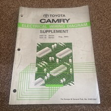 Toyota Camry SXV10 VCV10 Electrical Wiring Diagram Manual AUG 1993