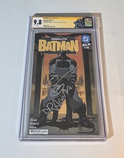 Absolute Batman #1 CGC SS 9.8 Custom Label SIGNED Snyder & Dragotta 1st Print