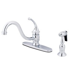 Kingston Brass KB357.GLBS Georgian 1.8 GPM Standard Kitchen - Chrome