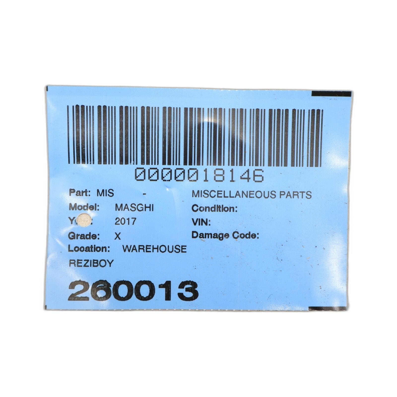 Maserati Ghibli 2014-2024 Front Left Carpet P/N 670069407