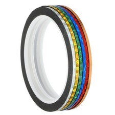 Prism Tape 0.12 Inch x 55 Yards 6 Pack Holographic Metalized Multicolored