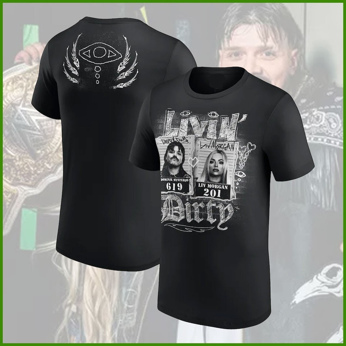 Christmas gift SALE Dominik Mysterio & Liv Morgan Livin' Dirty Forever  23D747