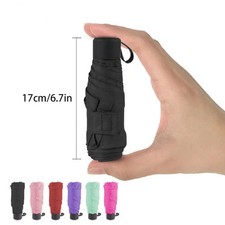 Ultralight Mini Pocket Women's Small Windproof Folding Umbrella Travel Compact R