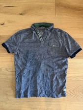 Men’s Sean John Polo Shirt Size S Color Blue Short Sleeve Button Pocket Casual