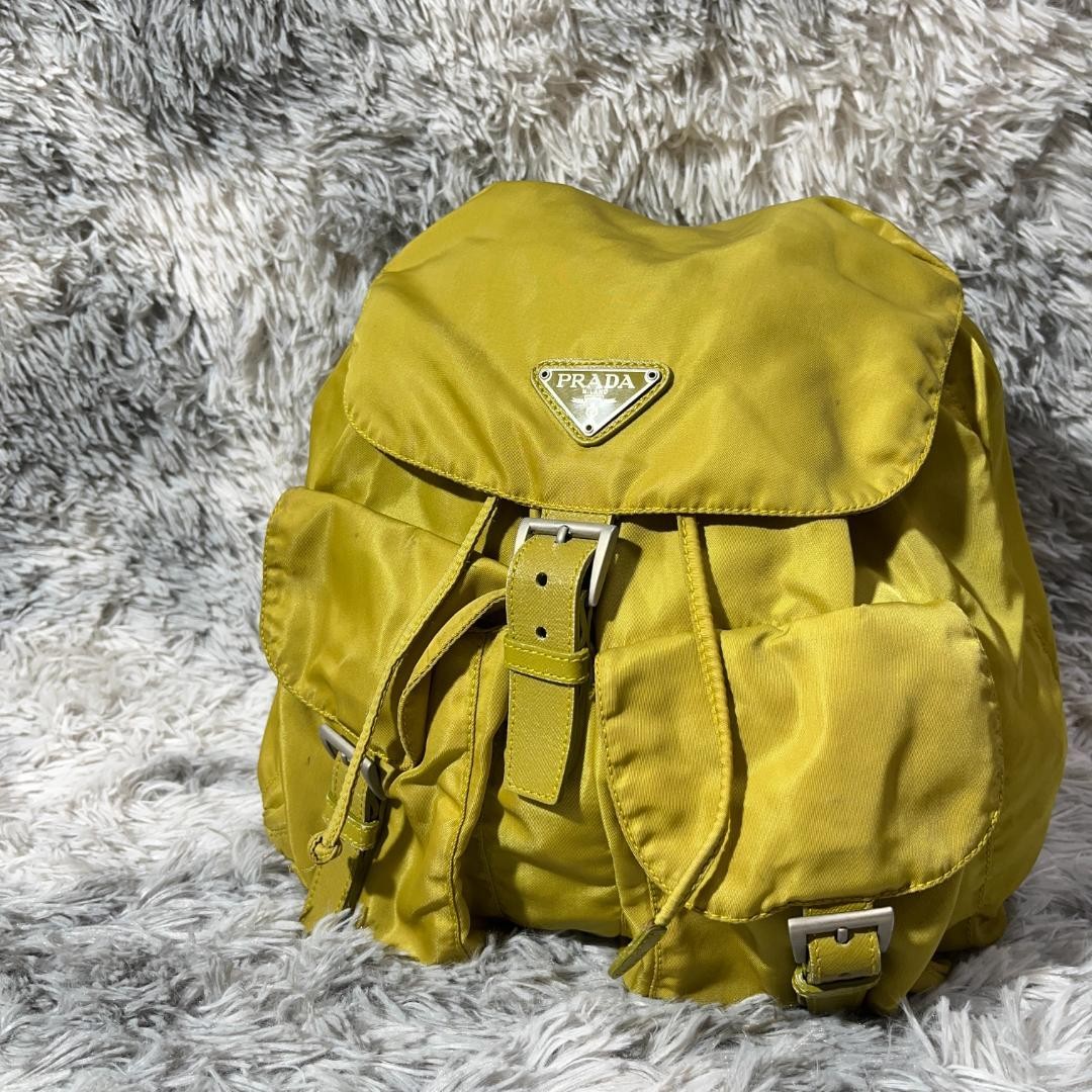PRADA Nylon Rucksack Backpack Triangular Plate Us… - image 19