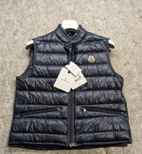 Moncler Gui Packable Down Gilet Vest - Night Blue - Size 2 M New Authentic