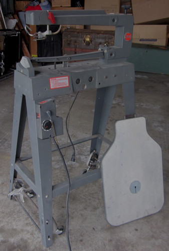 Shopsmith scroll saw on stand w/ blades and owner's manual