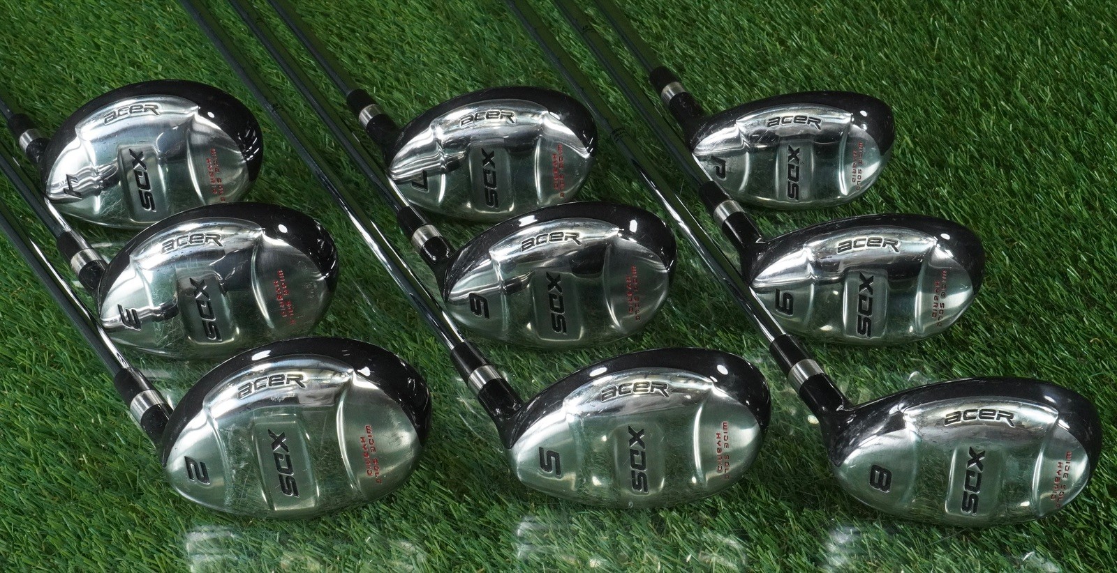Acer XDS Wide Sole 9pc. Hyrbid Irons Set 2-PW Dynalite Regul