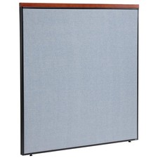 60-1/4"W x 61-1/2"H Deluxe Office Partition Panel Blue