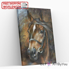 Paint By Numbers Canvas Art Draw Artist Painting Oil Kit Home Decor Horse Animal