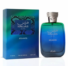 Rasasi Hawas for Him Atlantis Eau de Parfum EDP Spray 3.38 fl oz Regular Size