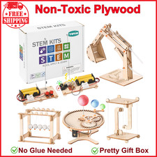 STEM Science Kits for Kids Ages 8-12 8-10, Wood Building Crafts Kits for Boys