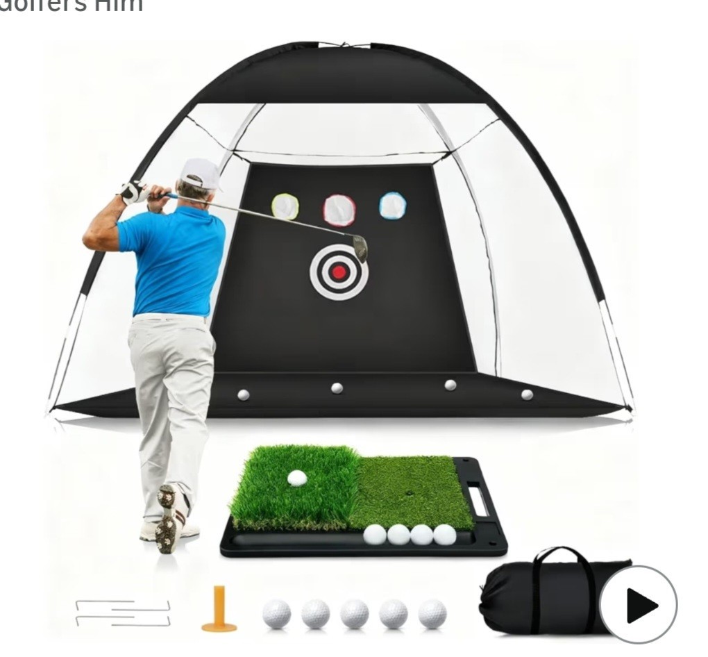 Net, 10 X 7ft Golf Practice Nets For Backyard Driving Hitting Swing Chippin