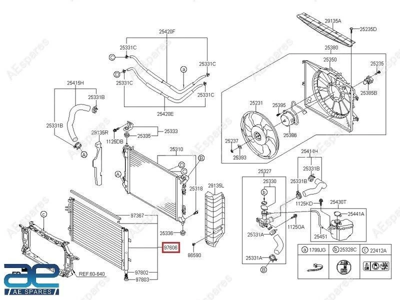 A/C Cooler Condenser For Hyundai Grand I10 2013-21, Xcent 2013-20 97606B4000 view 2