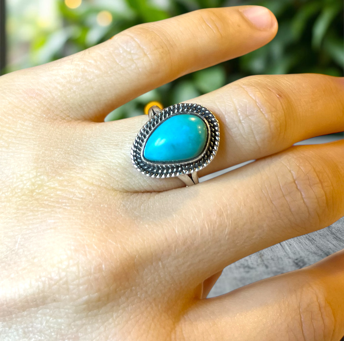 silver turquoise ring 5 - image 1