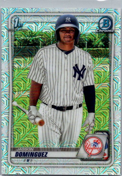 2020 Bowman #BCP-8 Jasson Dominguez Chrome Prospects Mojo Refractor