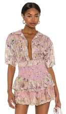 Hemant And Nandita Women Nila Oversized Shirt Purple M