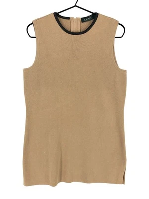 Lauren Ralph Lauren Robe Sans Manches À Col Rond Tricotée Femme Taille M - Photo 1/4