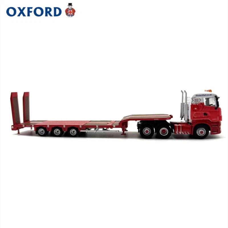 Scania Loader Truck & Trailer 1:76 Red Alloy Model Car Diecast Collectible - Image 2 of 4