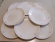 8 Corelle By Corning English Breakfast Pattern Dinner Plates 10.25” Vintage 