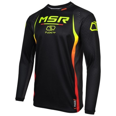 Msr  Nxt Grid Jersey - Black/Neon - Small - 216-182-0031