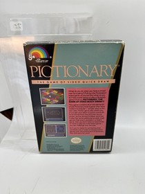 Pictionary (Nintendo System, 1990) NES Authentic Complete CIB Rare Nice!
