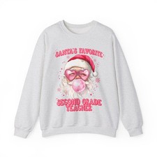 Second Grade Teacher 2nd Grade Teacher Sweatshirt Christmas Gifts Crewneck Shirt