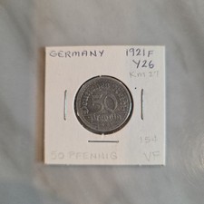 Germany, Weimar Republic 1921-F 50 Pfennig