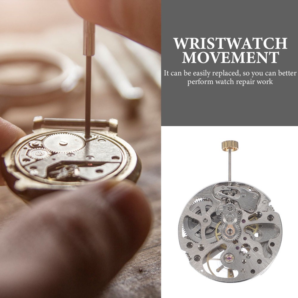 Hollow Skeleton Automatic Watch Movement Kit Mechanical Replacement Part