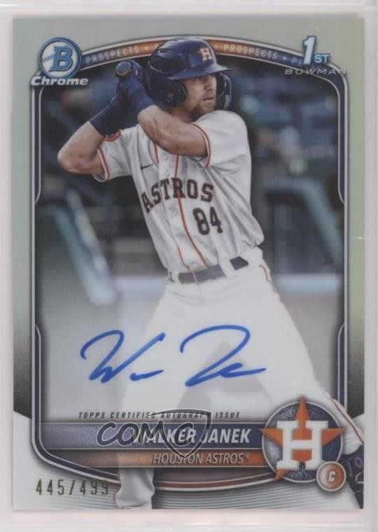 2025 Bowman Chrome Prospect Refractor 445/499 Walker Janek #CPA-WJA Auto 1fl4