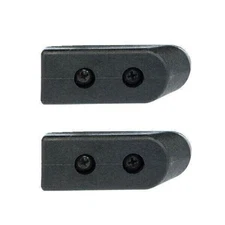 2-PACK 1911 Black Polymer Magazine Bottom Bumper with Screws