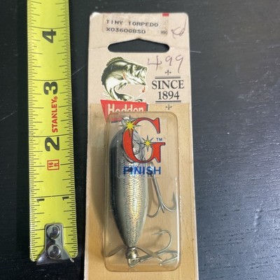 Heddon Tiny Torpedo  X0360GBSD G-Finish Shad Topwater Prop Vintage NIB