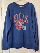 Buffalo Bills Mens XL Red Helmet Crewneck Sweatshirt Homage