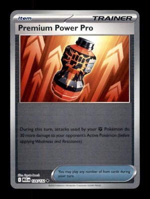 PREMIUM POWER PRO 124/132 UC MEGA EVOLUTION POKEMON REVERSE HOLO NM/M