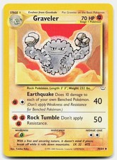 Neo Revelation Graveler 30/64 NM Pokemon Unlimited Uncommon Tcg Card