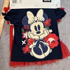 Disney Minnie Mouse Girls 4-pack Tees Sz 4T