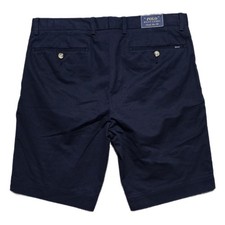 NEW Polo Ralph Lauren Stretch Slim Fit Chino Shorts Navy Blue Mens 32 Cotton NWT