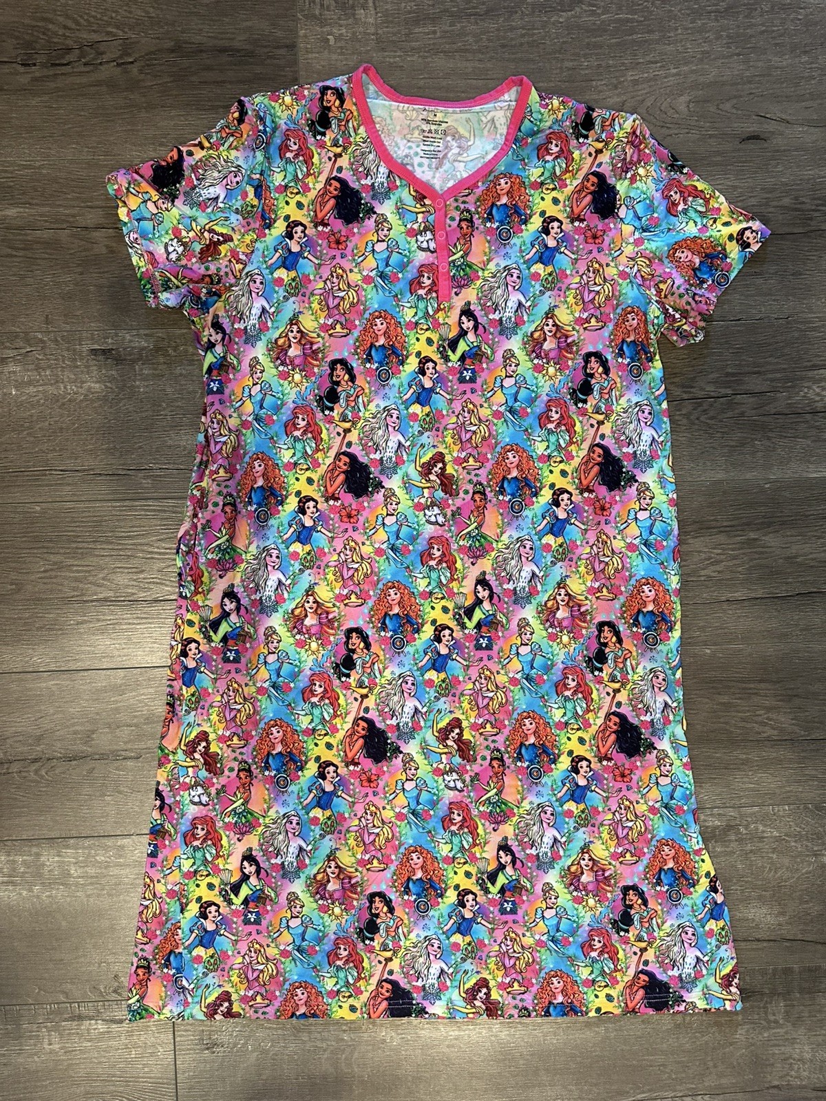 Millie Rose Women’s Meduim Bamboo Moo-Moo Night Gown Sleep Disney Princess