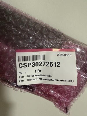 CSP30272612 / EBR88309771 OEM LG Refrigerator PCB Assy Fast 2days FedEx Delivery