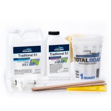 TotalBoat 5:1 Marine Epoxy Resin Kit for Bonding, Filleting, Coating, and Lamina