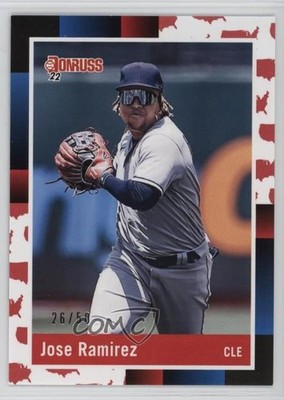 2022 Panini Donruss Retro 1988 America 26/50 Jose Ramirez #235 o7m