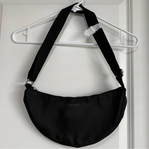 Lancome Cosmetic Bag Adjustable straps Black New