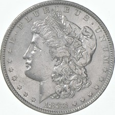 AU+ 1883-O Morgan Silver Dollar (1 coin)