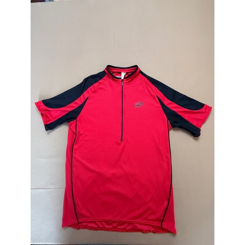 Performance Bike Red Cycling Jersey Half Zip Short Sleeve Athletic L