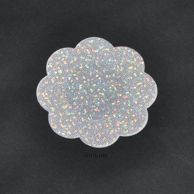 50 pairs RED Five Petals Floral SATIN Breast Nipple Cover Pasties disposable