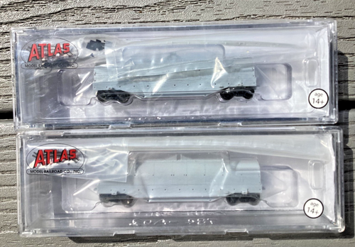 2 ATLAS N Scale 1/160 42' Coil Steel Cars Undecorated w/ Metal Wheels # 50000837 - Picture 15 of 22