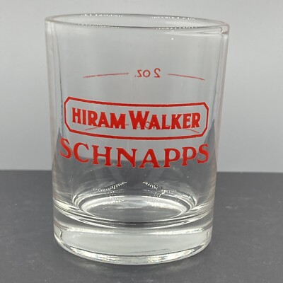 Hiram Walker Schnapps Shot Glass.