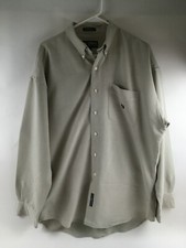 Chaps Golf Ralph Lauren Dress Shirt Men's Size Large Tan Long Sleeve Button Up