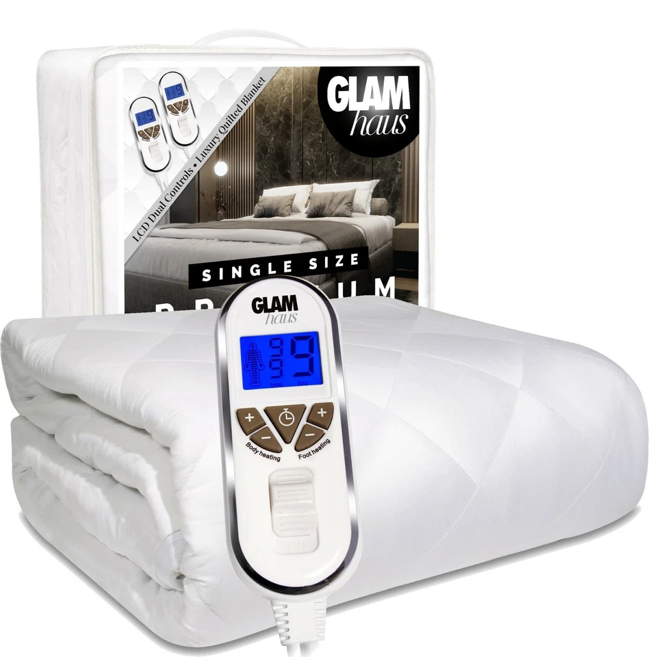 Electric Blanket Dual Control Mattress Under Single Double Super King Size Bed - Image 2 of 4